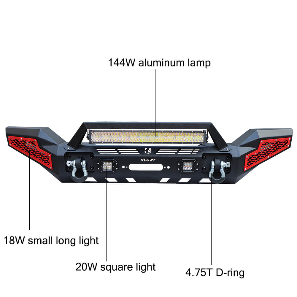 Vijay Front and Rear Bumper Fits 2020-2023 Jeep Gladiator JT