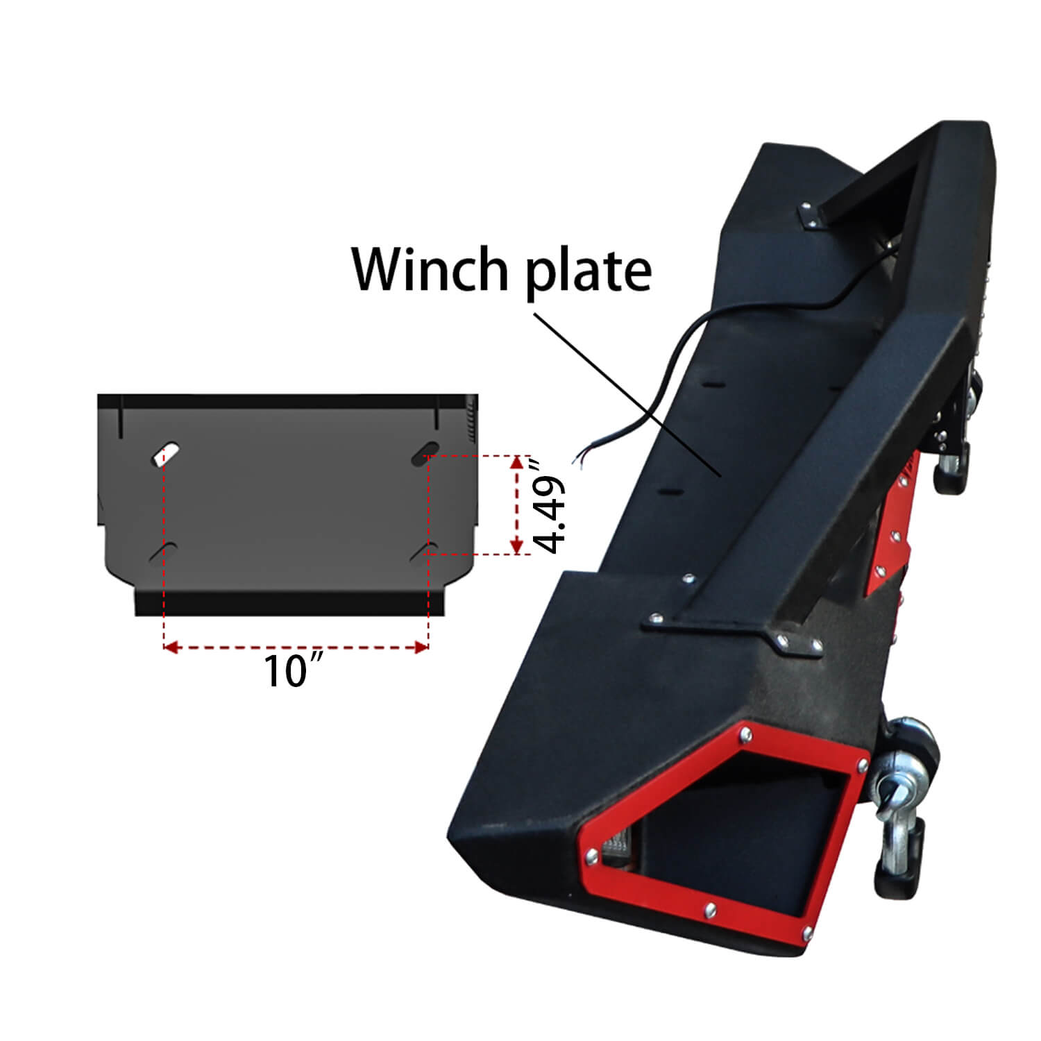 Vijay Front and Rear Bumper Fits 2007-2018 Jeep Wrangler JK/JKU