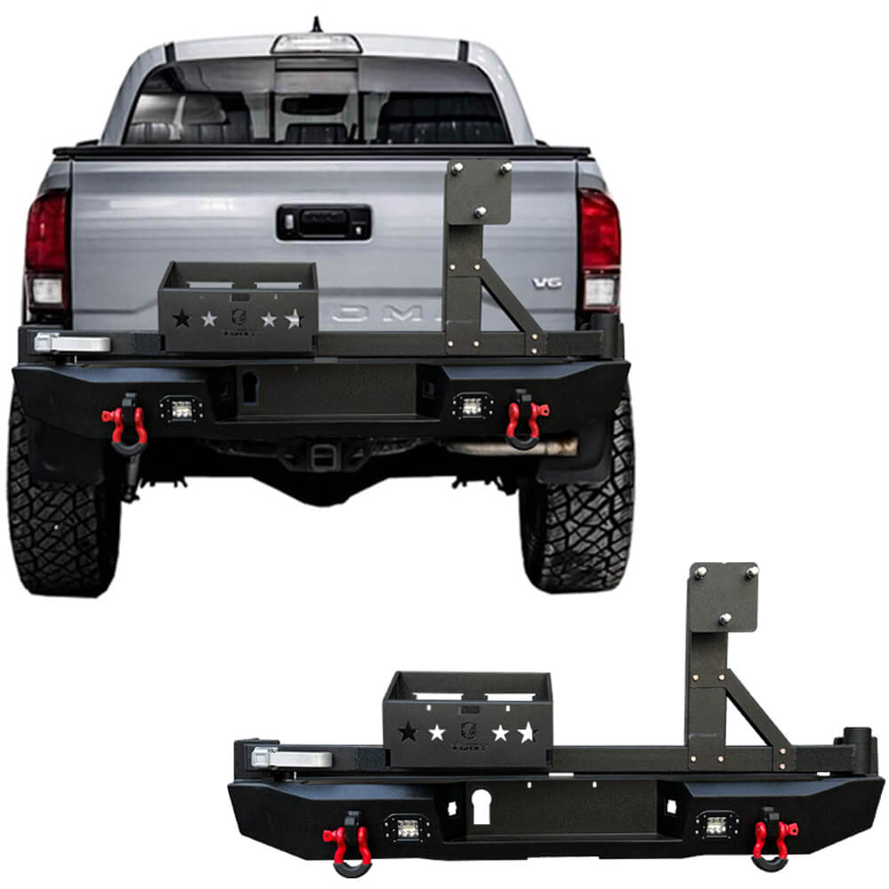 Vijay Rear Bumper Fits 2016-2023 Toyota Tacoma