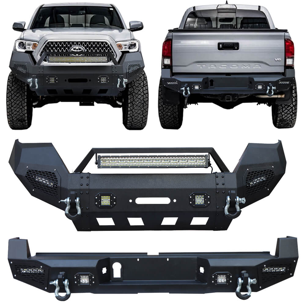 Vijay Front and Rear Bumper Fits 2016-2023 Toyota Tacoma