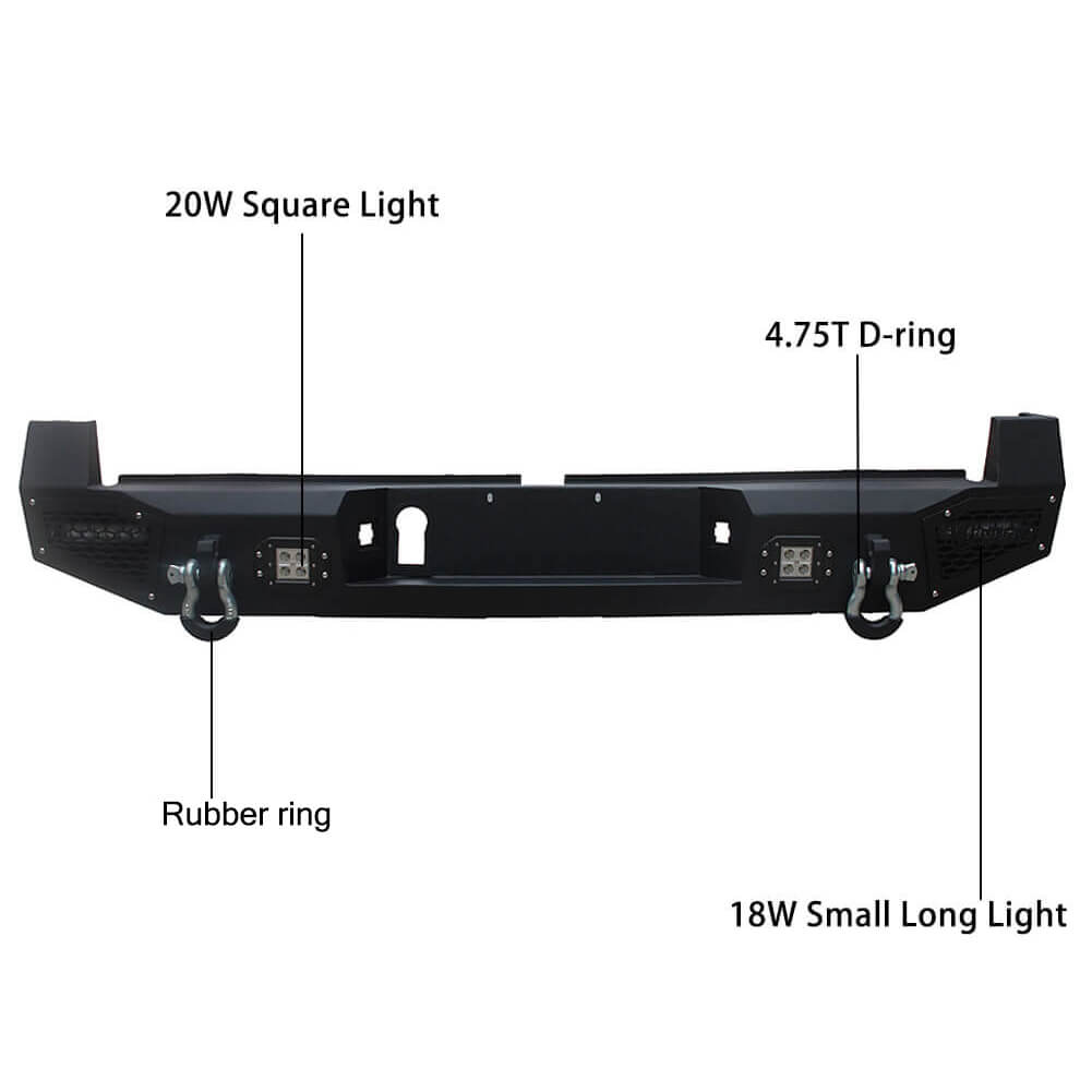 Vijay Front and Rear Bumper Fits 2016-2023 Toyota Tacoma