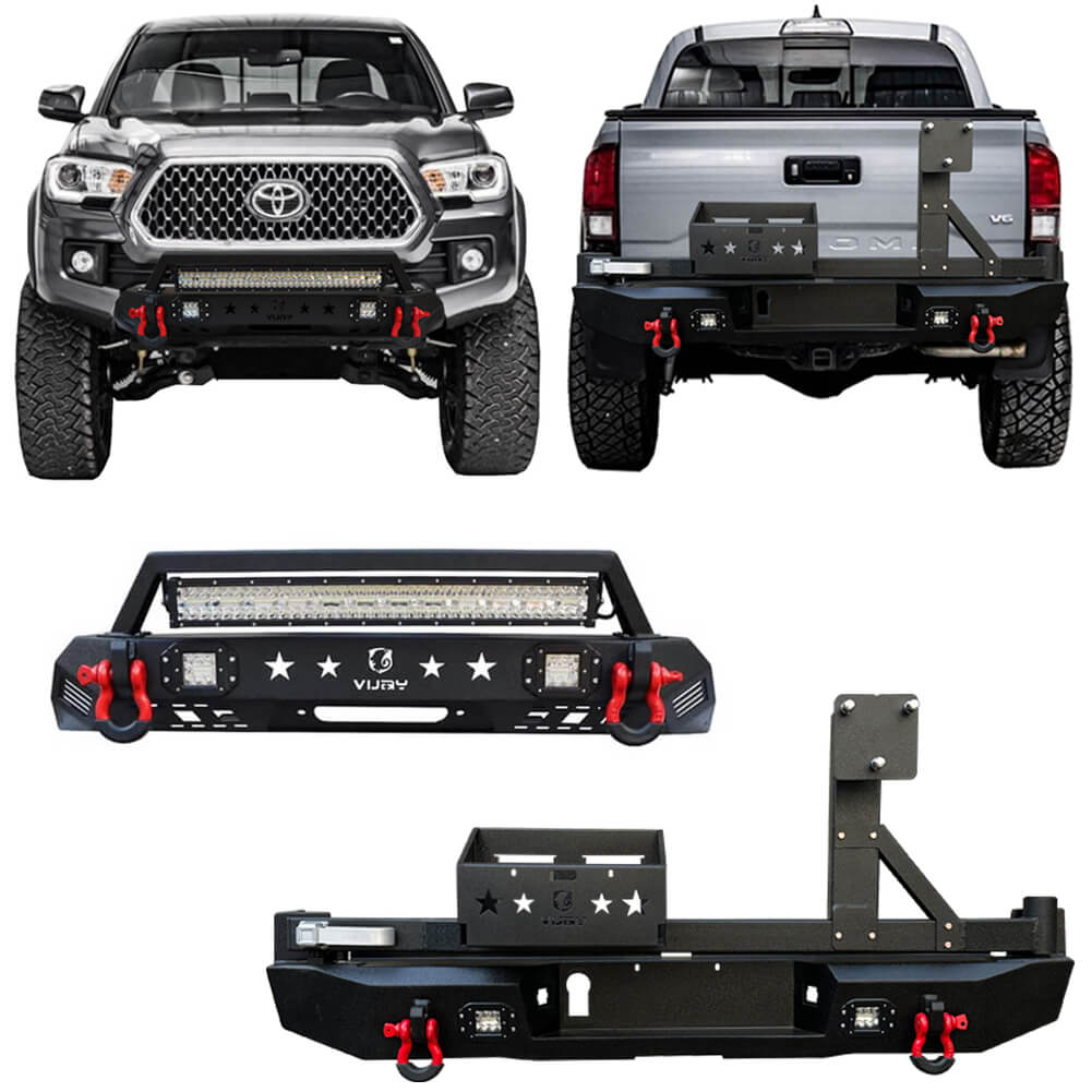 Vijay Front and Rear Bumper Fits 2016-2023 Toyota Tacoma