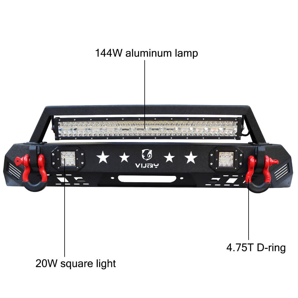 Vijay Front and Rear Bumper Fits 2016-2023 Toyota Tacoma