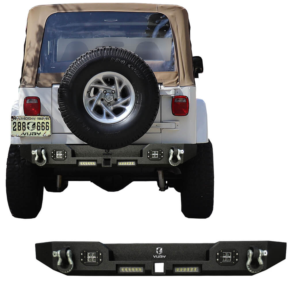 Vijay Rear Bumper Fits 1997-2006 Wrangler TJ