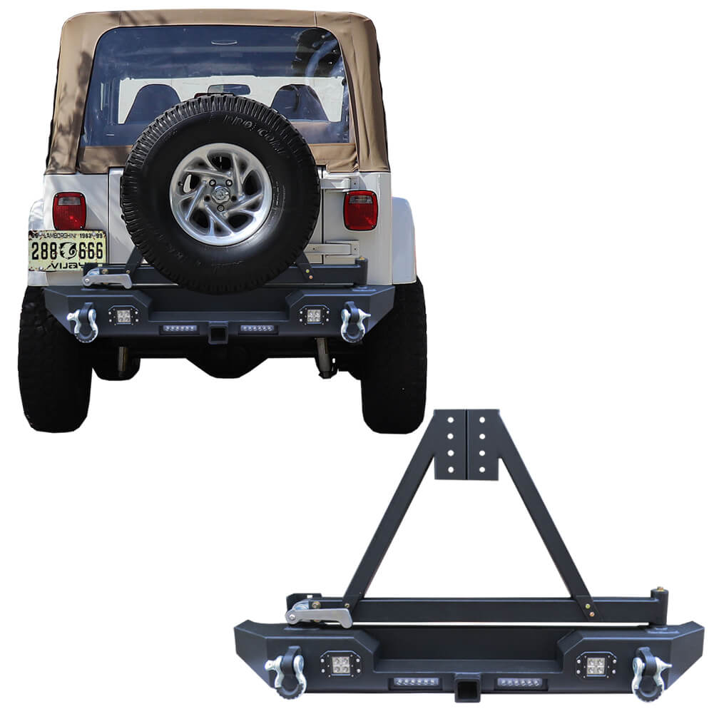 Vijay Rear Bumper Fits 1997-2006 Wrangler TJ