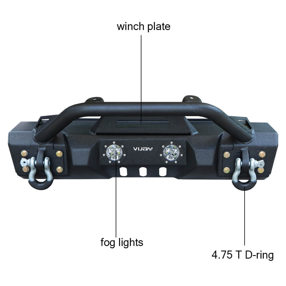 Vijay Front and Rear Bumper Fits 1997-2006 Wrangler TJ