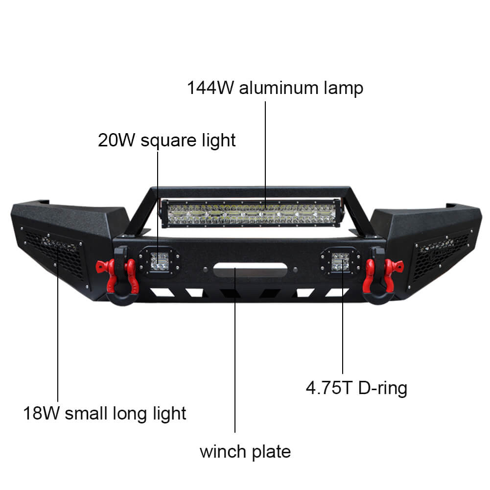 Vijay Front and Rear Bumper Fits 1999-2004 Jeep Grand Cherokee WJ