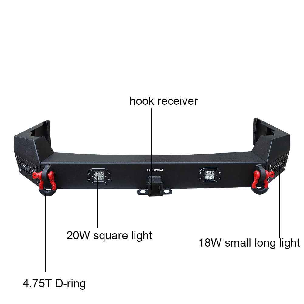 Vijay Front and Rear Bumper Fits 1999-2004 Jeep Grand Cherokee WJ