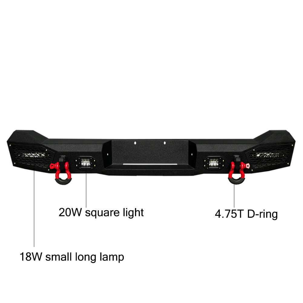 Vijay Front Bumper and Rear Bumper Fits 1998-2003 Dodge Durango