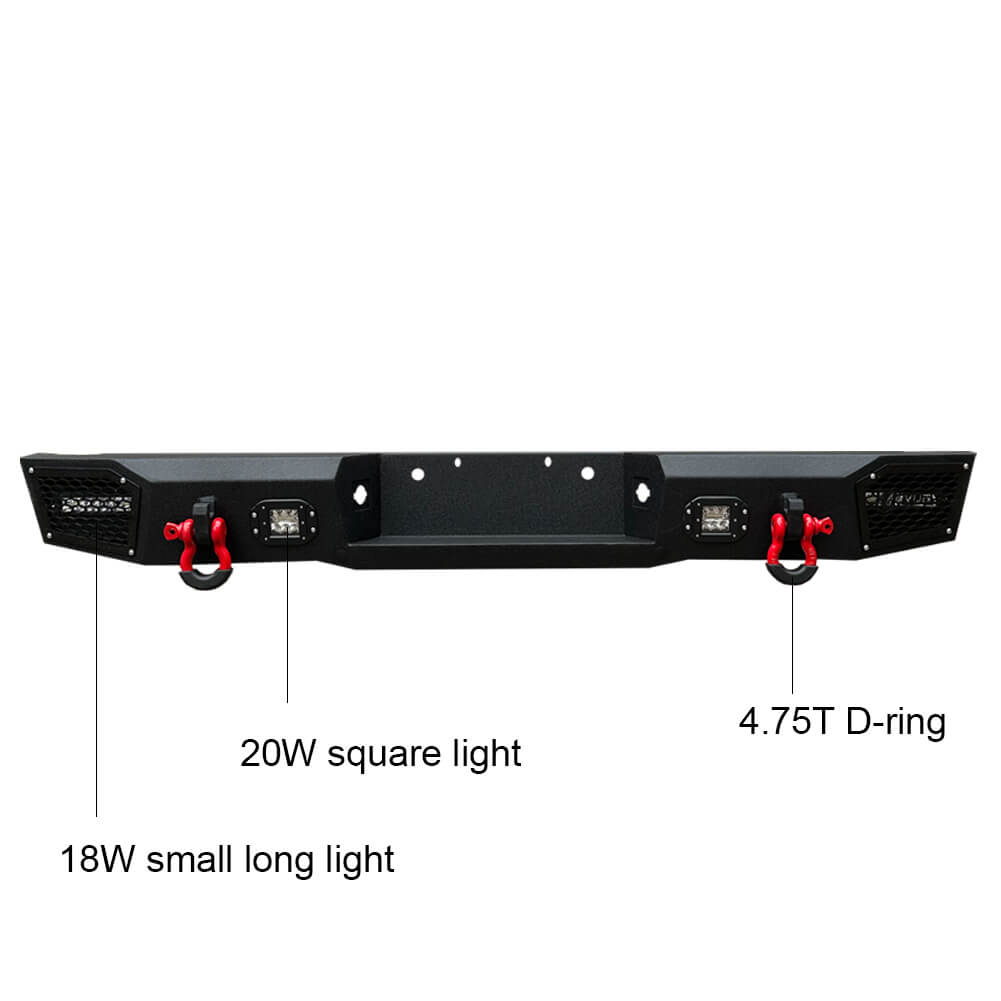 Vijay Rear Bumper Fits 1999-2016 Ford F250 F350 Super Duty