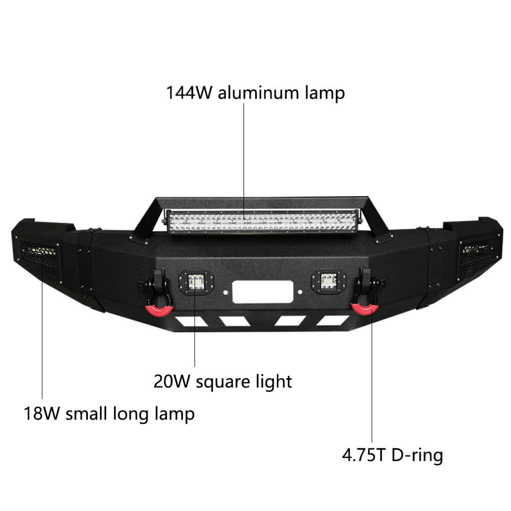 Vijay Front Bumper Fits 2010-2018 Dodge RAM 2500丨3500 with Winch Plate