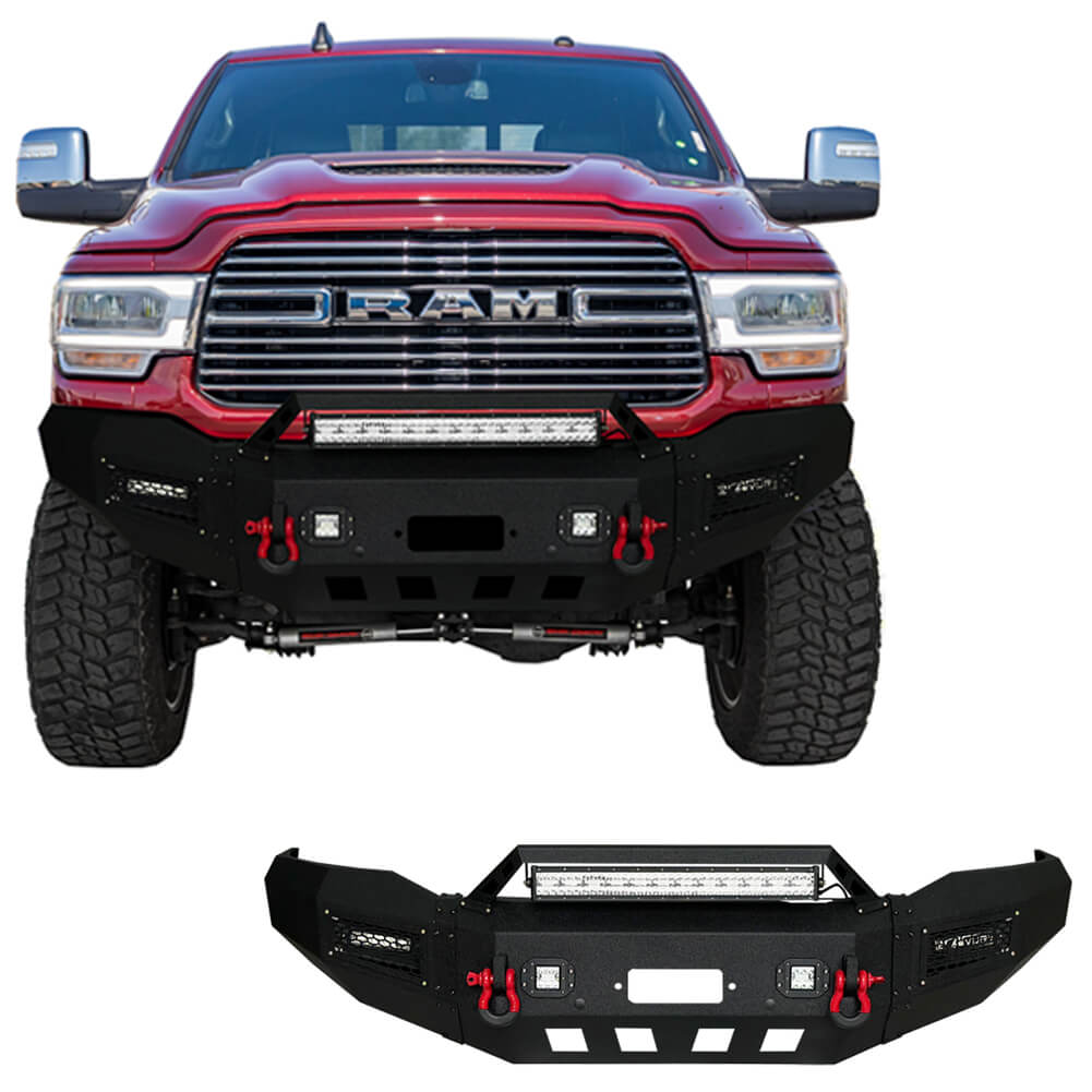 Vijay Front Bumper Fits 2019-2024 Dodge RAM 2500丨3500 with Winch Plate