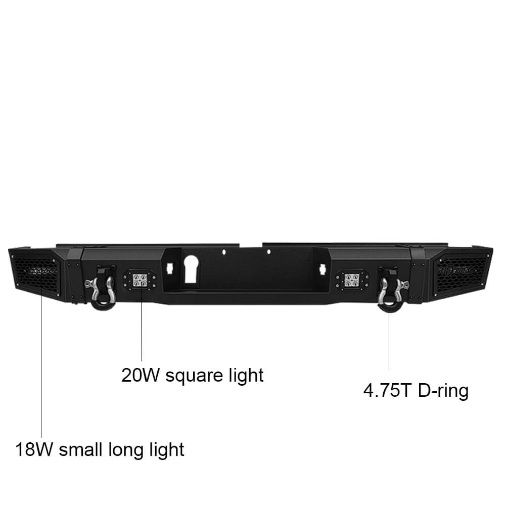 Vijay Rear Bumper Fits 2014-2021 Toyota Tundra