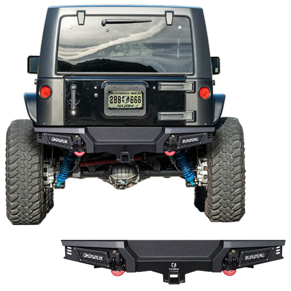 Vijay Rear Bumper Fits 2007-2018 Jeep Wrangler JK丨JKU