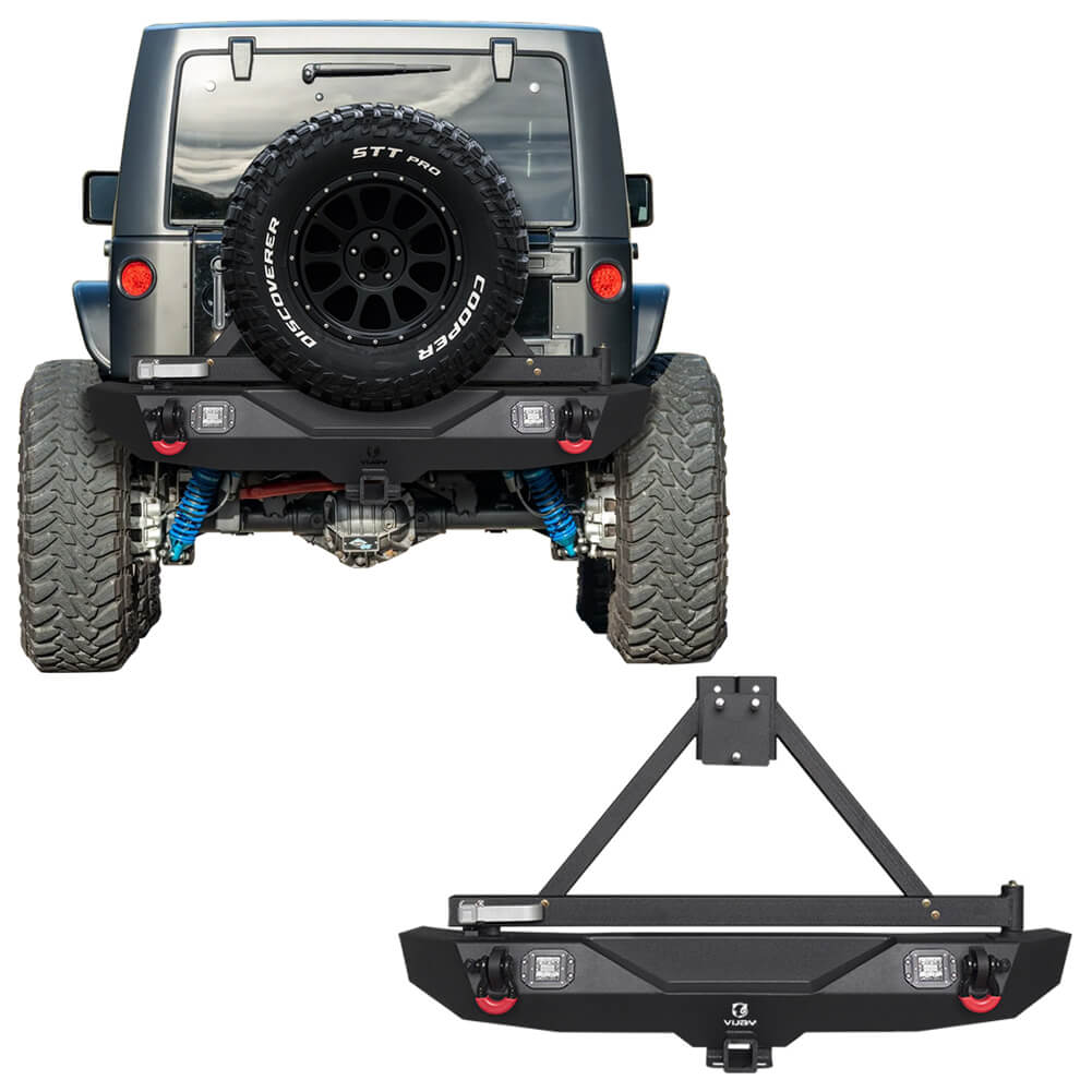 Vijay Rear Bumper Fits 2007-2018 Jeep Wrangler JK丨JKU