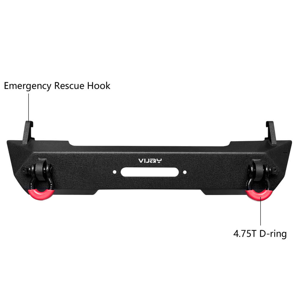 Vijay Front and Rear Bumper Fits 2007-2018 Jeep Wrangler JK/JKU