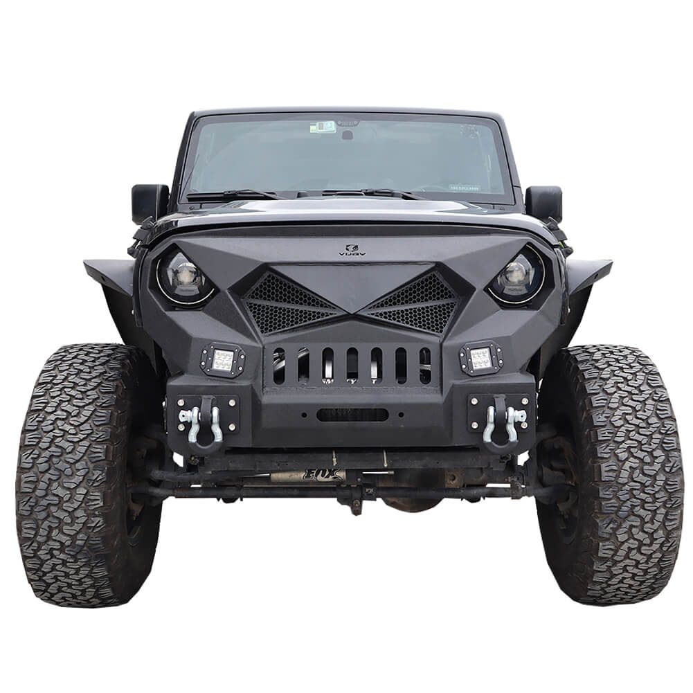 Vijay Front Bumper Fits 2007-2018 Jeep Wrangler JK/JKU