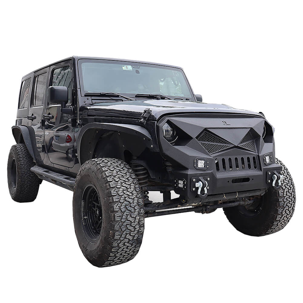 Vijay Front Bumper Fits 2007-2018 Jeep Wrangler JK/JKU