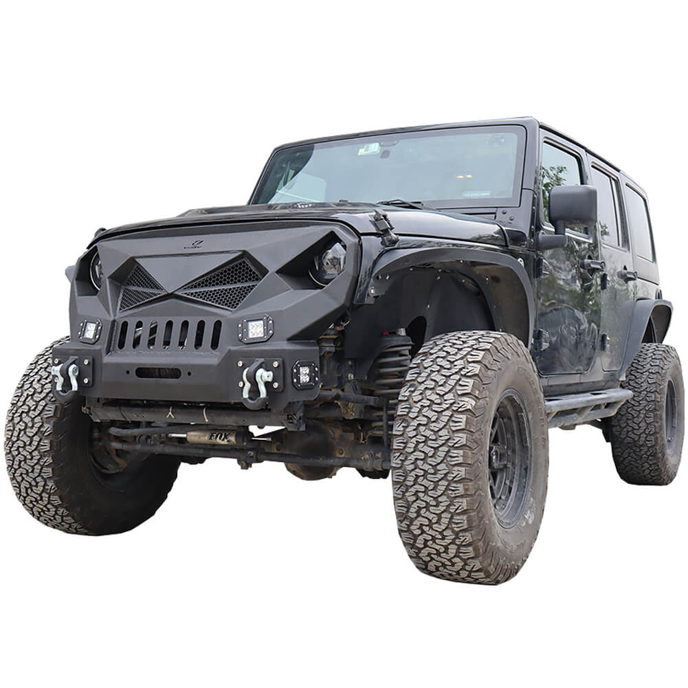 Vijay Front Bumper Fits 2007-2018 Jeep Wrangler JK/JKU