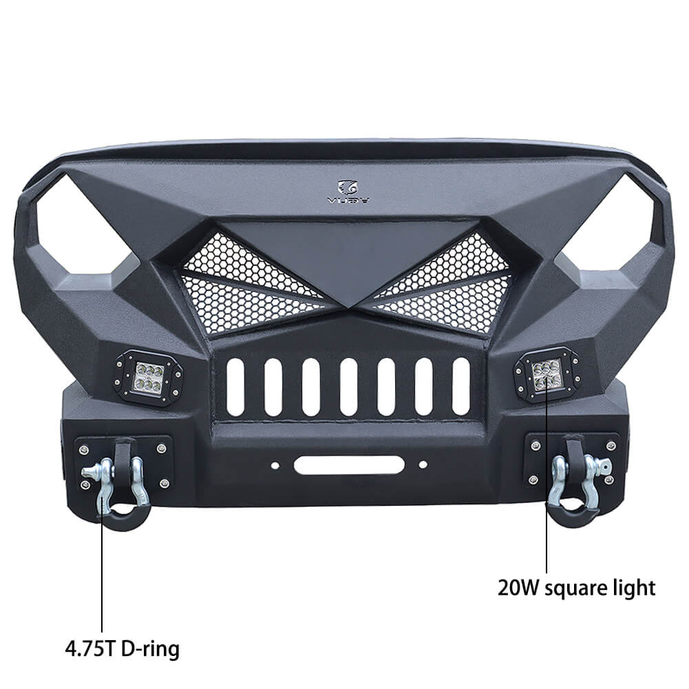 Vijay Front Bumper Fits 2007-2018 Jeep Wrangler JK/JKU