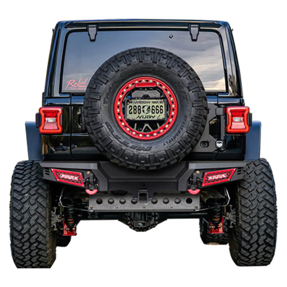 Vijay Rear Bumper Fits 2018-2024 Jeep Wrangler JL/JLU