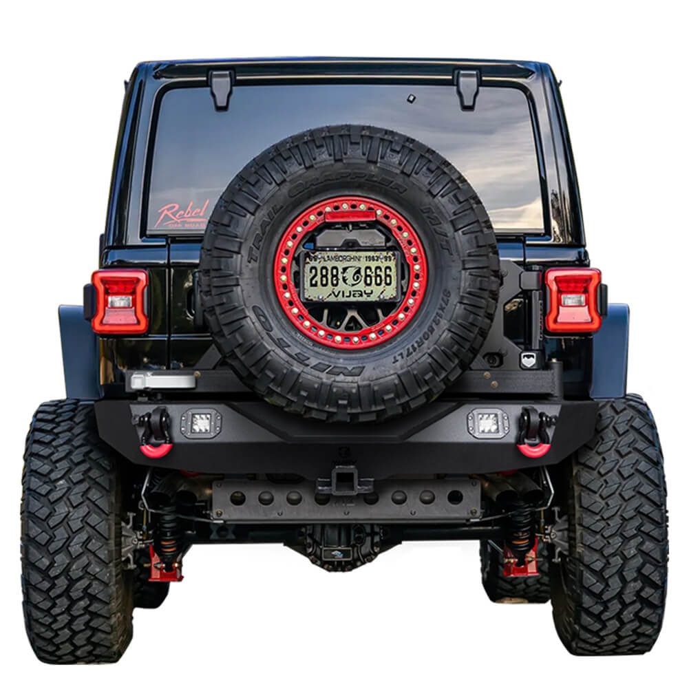 Vijay Rear Bumper Fits 2018-2024 Jeep Wrangler JL/JLU