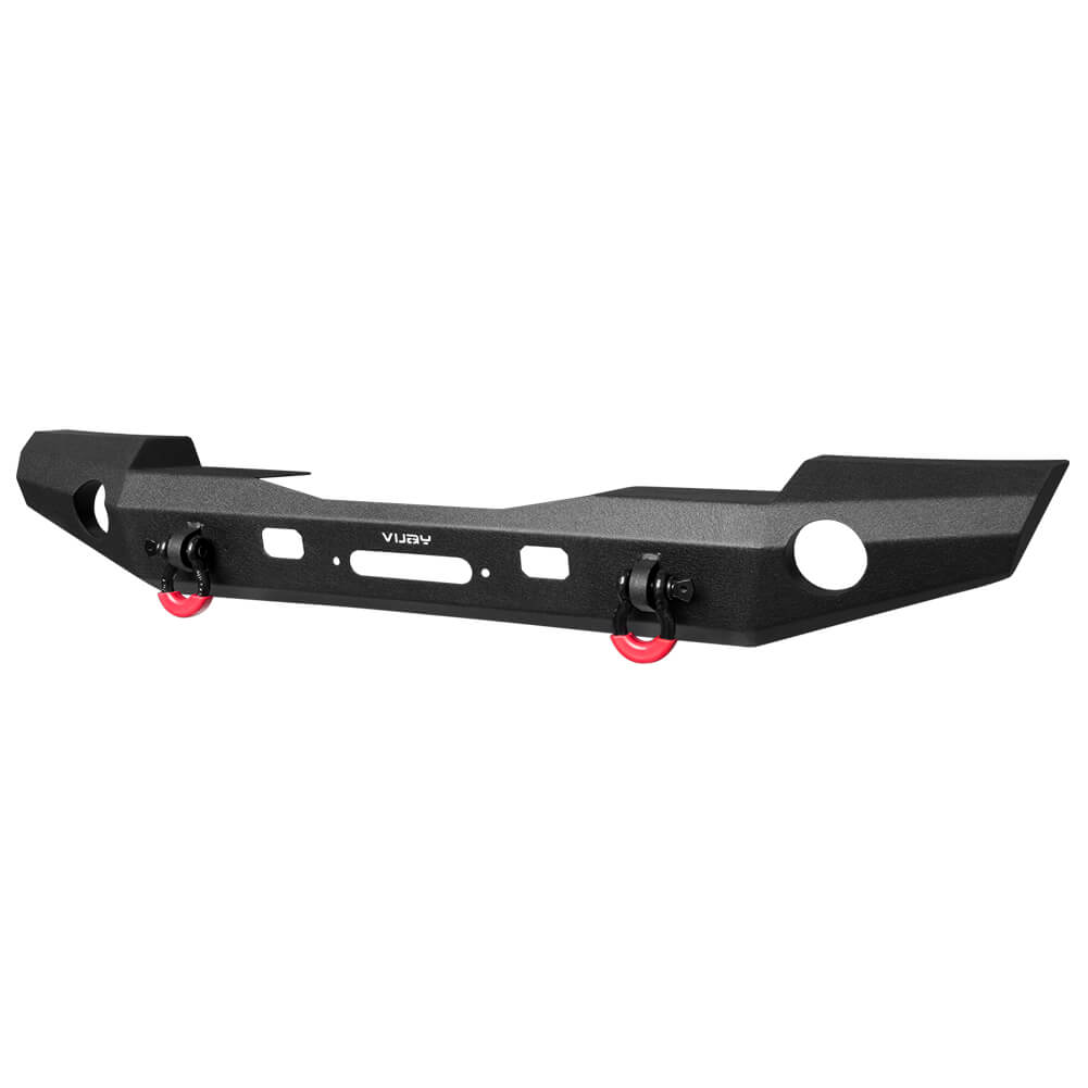 Vijay Front Bumper Fits 2007-2024 Jeep Wrangler JK/JKU/JL/JLU and 2020-2024 Jeep Gladiator JT