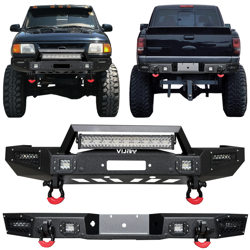 Vijay Front and Rear Bumper Fits 1998-2011 Ford Ranger (Except XLT)