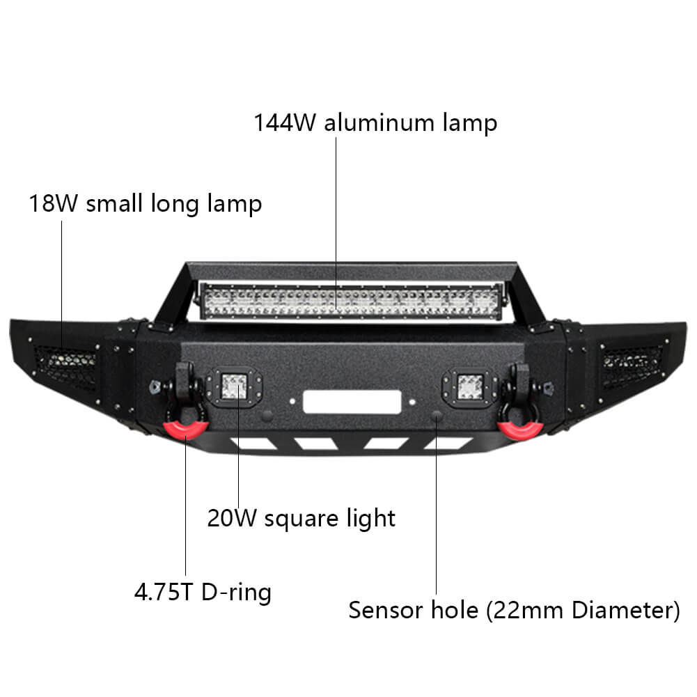 Vijay Front and Rear Bumper Fits 2019-2023 Ford Ranger