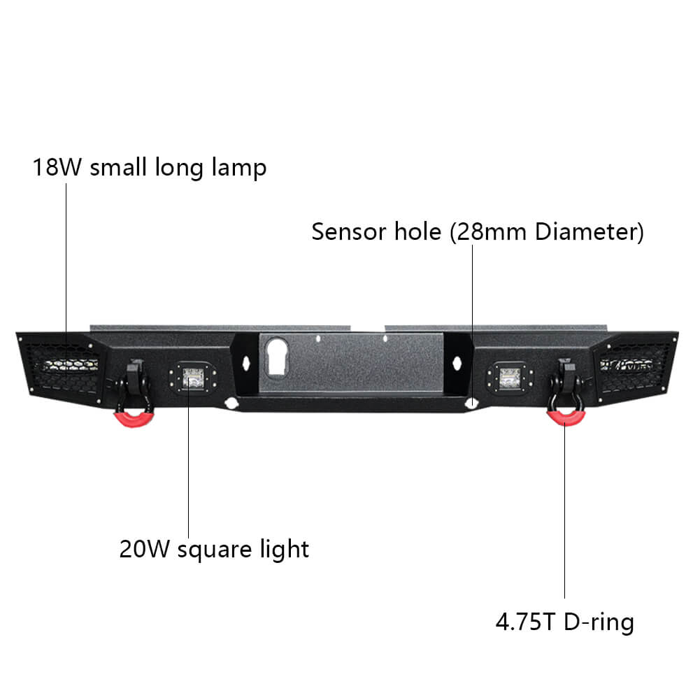 Vijay Front and Rear Bumper Fits 2019-2023 Ford Ranger