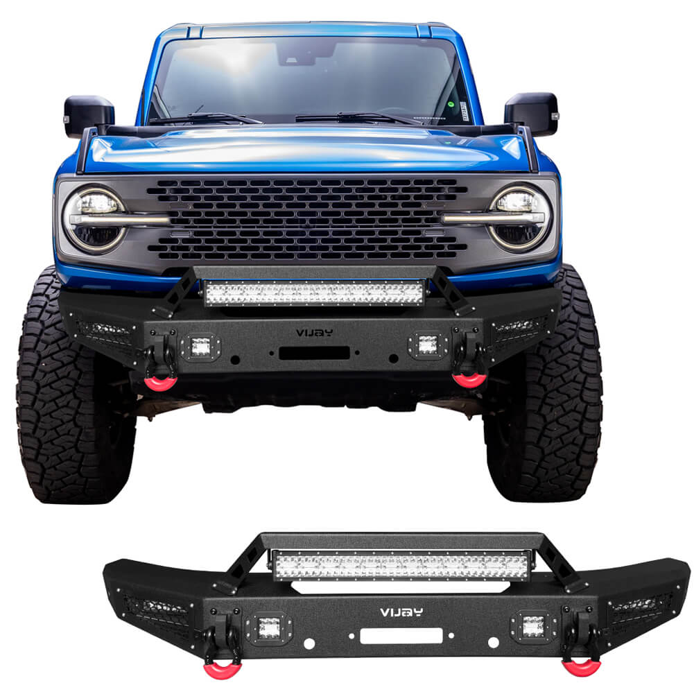 Vijay Front Bumper Fits 2021-2024 Ford Bronco