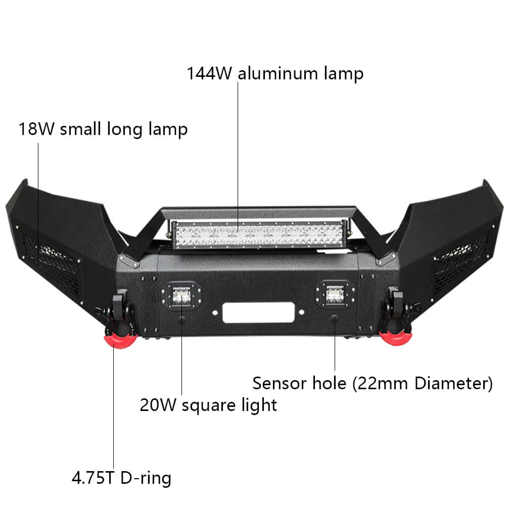 Vijay Front and Rear Bumper Fits 2015-2022 Chevy Colorado