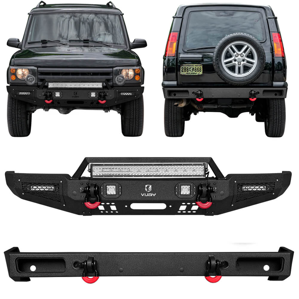 Vijay Front and Rear Bumper Fits 1999-2004 Land Rover Discovery 2 Ⅱ