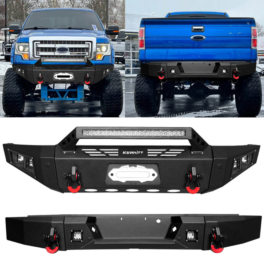 Vijay Front and Rear Bumper Fits 2009-2014 Ford F150 (Excluding Raptor)