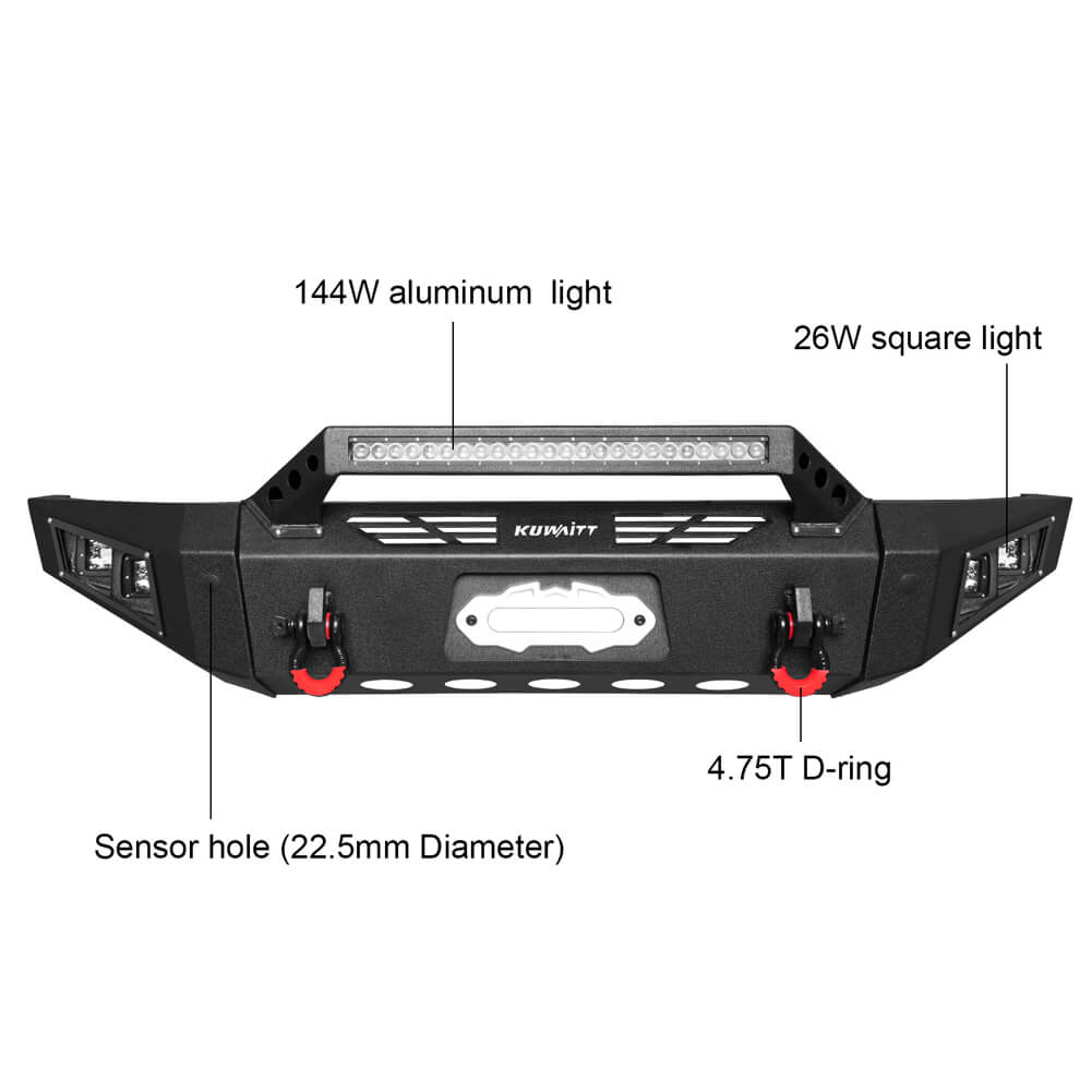 Vijay Front and Rear Bumper Fits 2009-2014 Ford F150 (Excluding Raptor)