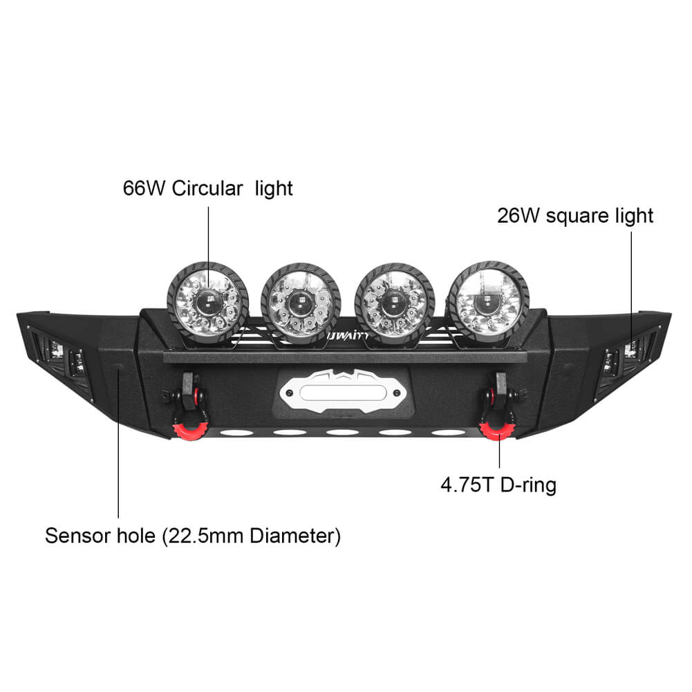 Vijay Front and Rear Bumper Fits 2009-2014 Ford F150 (Excluding Raptor)