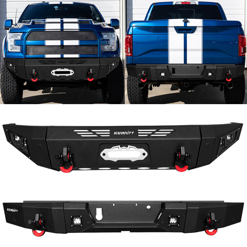 Vijay Front and Rear Bumper Fits 2015-2017 Ford F150(Excluding Raptor)