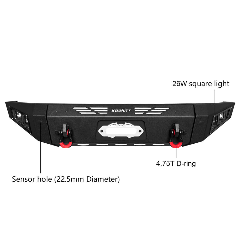 Vijay Front and Rear Bumper Fits 2015-2017 Ford F150(Excluding Raptor)