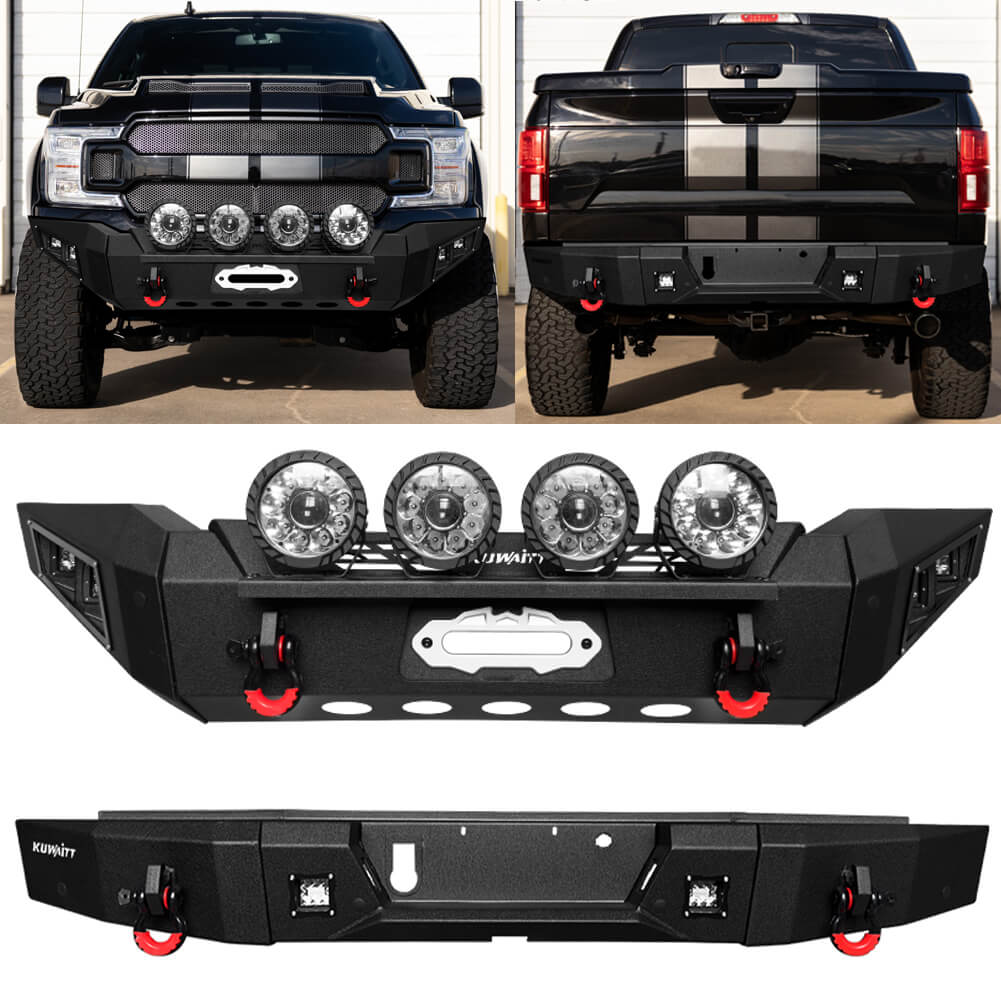 Vijay Front and Rear Bumper Fits 2018-2020 Ford F150 (Excluding Raptor)