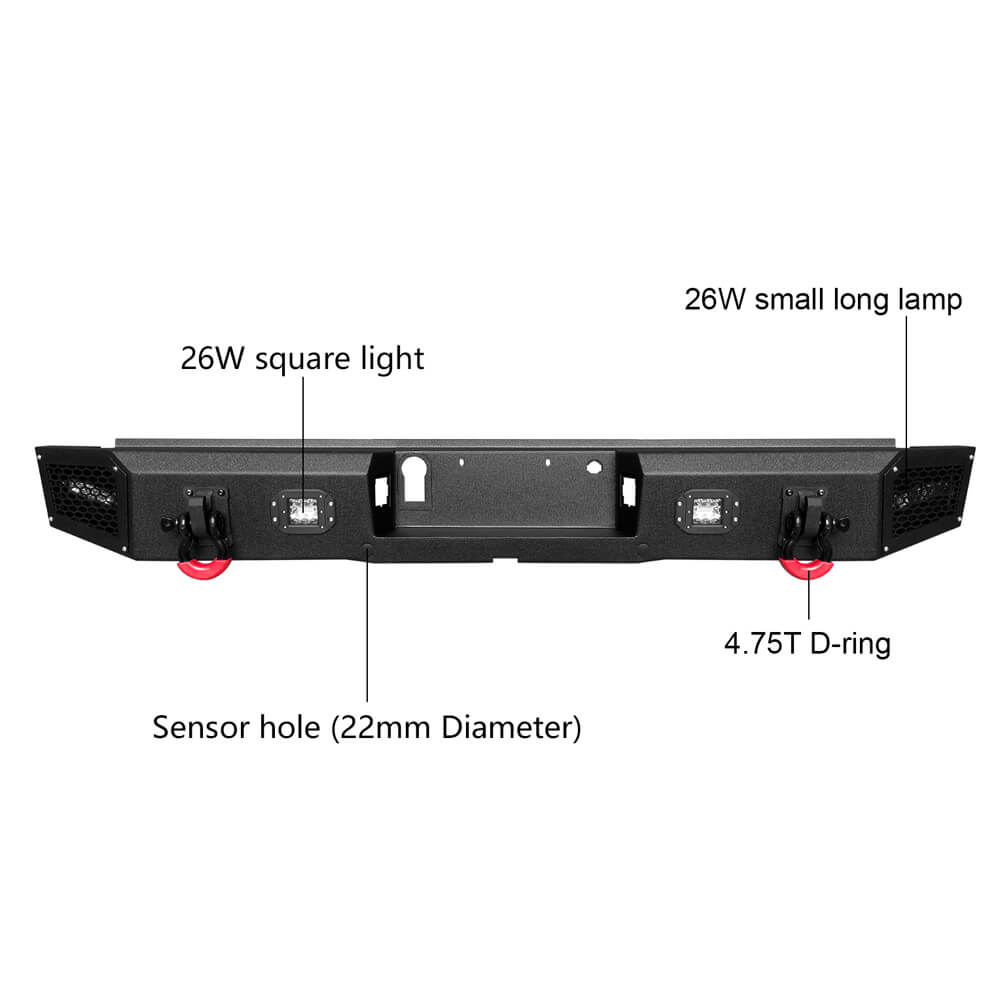 Vijay Rear Bumper Fits 2015-2023 Ford F150