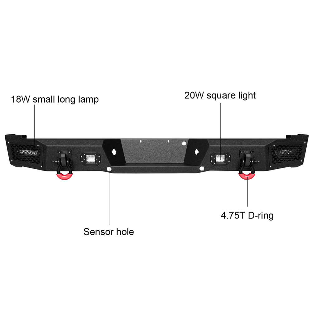 Vijay Rear Bumper Fits 2004-2006 Ford F150