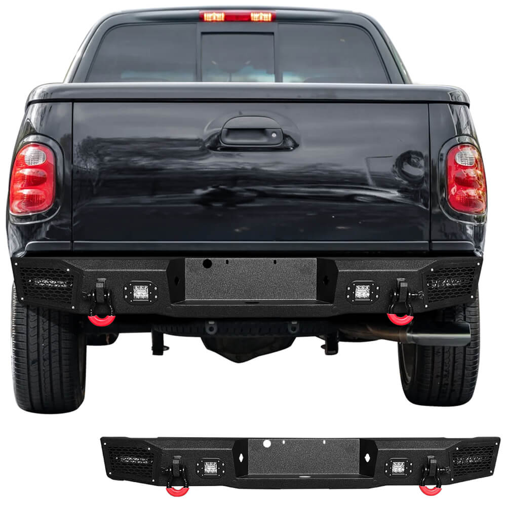 Vijay Rear Bumper Fits 1997-2003 Ford F150 Crew Cab and Standard Cab