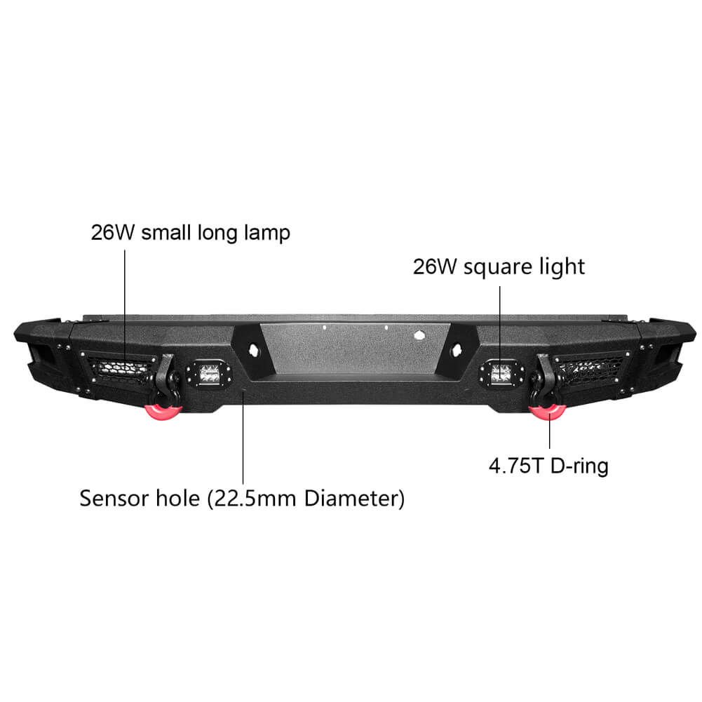 Vijay Front Bumper and Rear Bumper Fits 2009-2014 Ford F150 (Excluding Raptor)