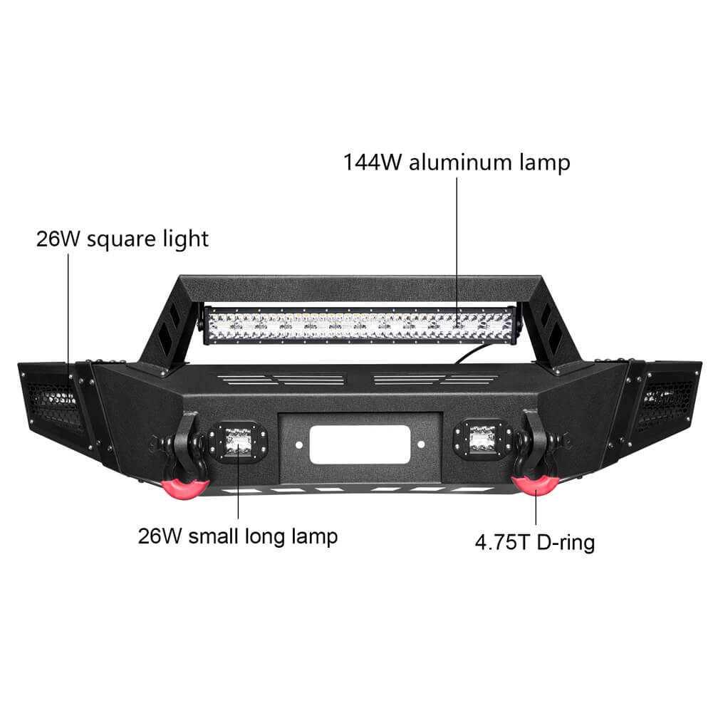 Vijay Front Bumper and Rear Bumper Fits 2009-2014 Ford F150 (Excluding Raptor)