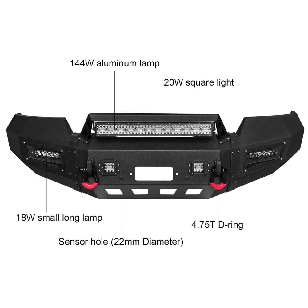 Vijay Front Bumper and Rear Bumper Fits 2006-2008 Ford F150