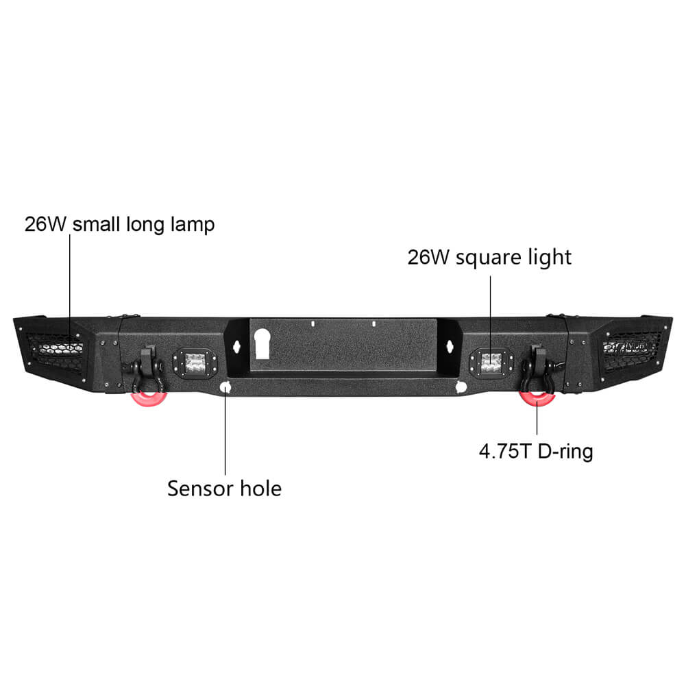 Vijay Front Bumper and Rear Bumper Fits 2006-2008 Ford F150