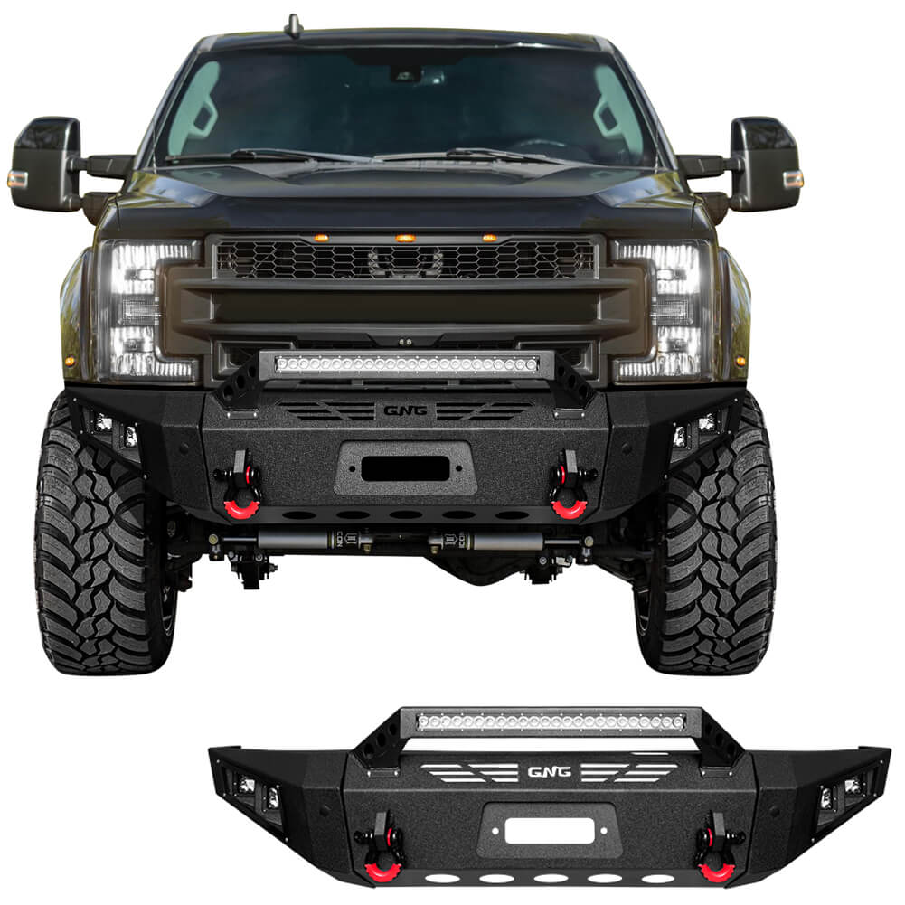 GNG Front Bumper Fits 2017-2022 Ford F250 F350 F450 Super Duty