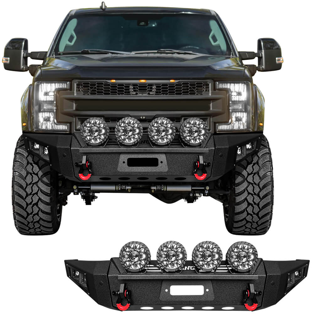 GNG Front Bumper Fits 2017-2022 Ford F250 F350 F450 Super Duty