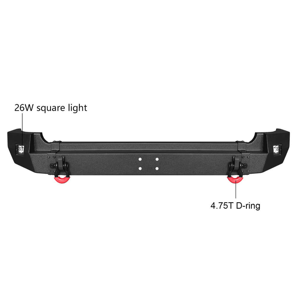 Vijay Rear Bumper Fits 2007-2014 Toyota FJ Cruiser