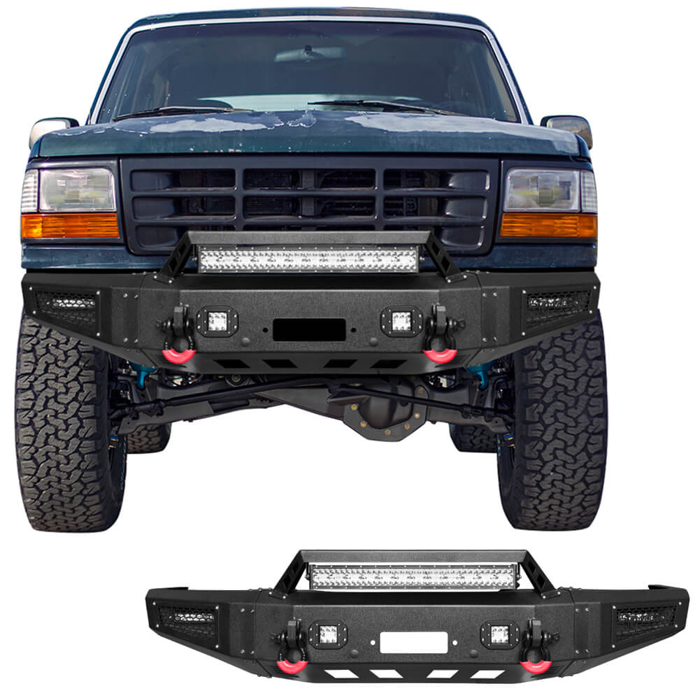 Vijay Front Bumper Fits 1992-1996 Ford F150 F250 F350 and Ford Bronco